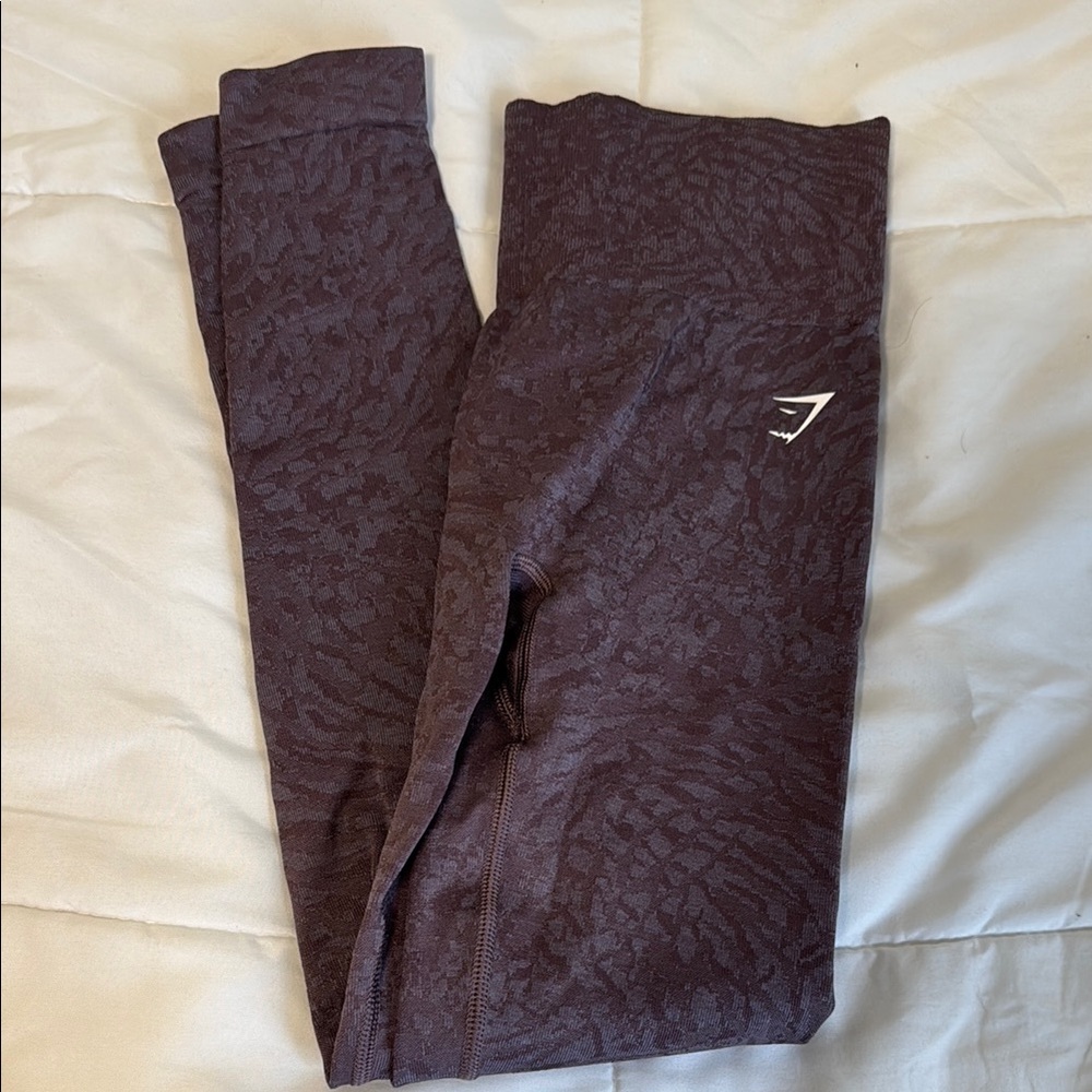 Gymshark Purple Leggings with Stretchy Performance Fabric